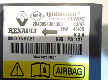 МОДУЛЬ ПОДУШКИ БЕЗОПАСНОСТИ DACIA LOGAN I 8200769221