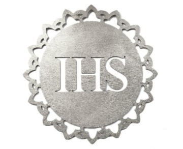 IHS Hostia СЕРЕБРЯНЫЙ ПИК ДЕКОР СВЯТОЕ ПРИЧАСТИЕ ТОПЕР