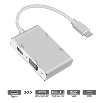 Адаптер USB Type C USB-C — VGA DVI HDMI USB-кабель