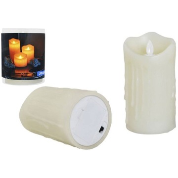 ŚWIECA WOSKOWA LED LAMPION RUCHOMY PŁOMIEŃ 15cm
