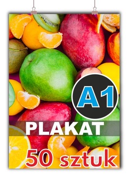 PLAKAT A1 - KREDA BŁYSK - 50 sztuk - SUPER JAKOŚĆ