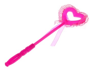 Świecąca RÓŻDŻKA LED SERCE na festyn KOLORY 36cm