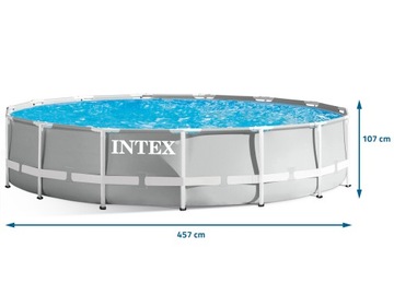 Каркасный садовый бассейн 457x107 INTEX SET 21в1
