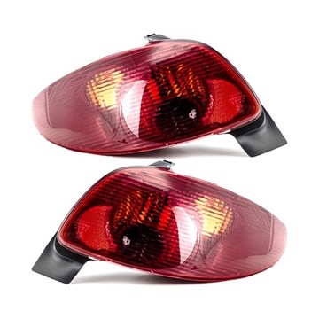 LAMPY TYLNE PEUGEOT 206 '03- LEWA+PRAWA DEPO