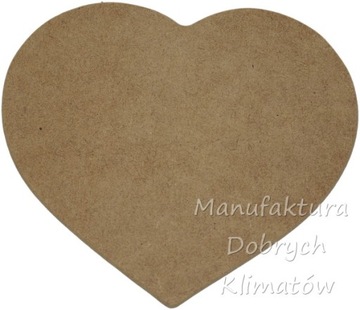 MDK podkładka serce obłe 18x18 cm MDF
