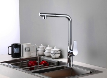 SAVON ELASTYNA выдвижной излив для кухни ХРОМ