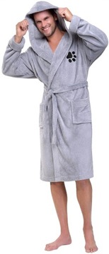 PAWKA SPORTS УНИКАЛЬНЫЙ МУЖСКОЙ ХАЛАТ С КАПЮШОНОМ M