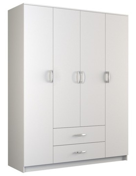 SZAFA ROMANA DRZWI 2 SZUFLADY 160CM BIEL SALON