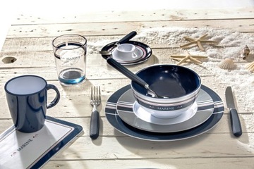 МЕЛАМИНОВЫЙ НАБОР МОРСКОГО ОБЕДА BRUNNER 16 ШТ.