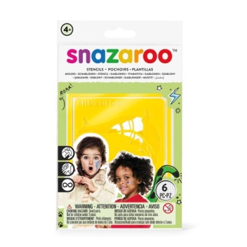 Трафарети для аквагриму універсальні SNAZAROO 6 візерунків