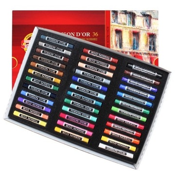 Koh-I-Noor PASTELE SUCHE TOISON DOR 36 KOLORY 8515
