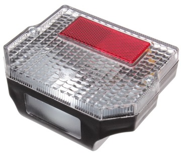 MZ ETZ SIMSON LAMPA TYŁ TYLNA KWADRAT BIAŁY KLOSZ