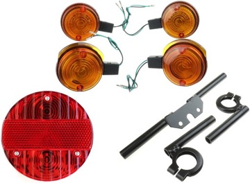 SIMSON lampa tył tylna okrągła kierunki mocowanie