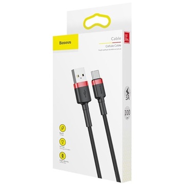КАБЕЛЬ BASEUS CAFULE USB-C TYPE-C УЛУЧШЕННЫЙ 3A 1M
