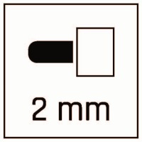 MARKERY DO SZKLANYCH TABLIC 2 mm *2 szt* NAGA n/r