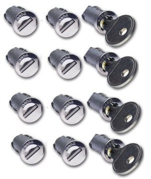 ZAMKI WKŁADKI BĘBENKI DO THULE MONTBLANC 12szt 452