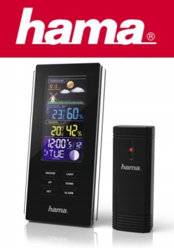 ЦВЕТНАЯ МЕТЕОСТАНЦИЯ HAMA EDGE БУДИЛЬНИК ДАВЛЕНИЯ