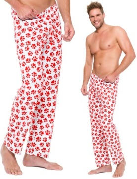 PIŻAMA BAWEŁNIANE DŁUGIE SPODNIE DO SPANIA M