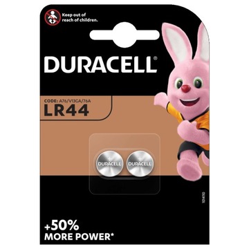 DURACELL 2 baterie LR44 AG13 A76 AG 13 RW82