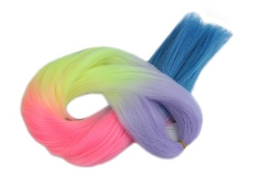 СИНТЕТИЧЕСКИЕ волосы для наращивания косичек в стиле омбре.