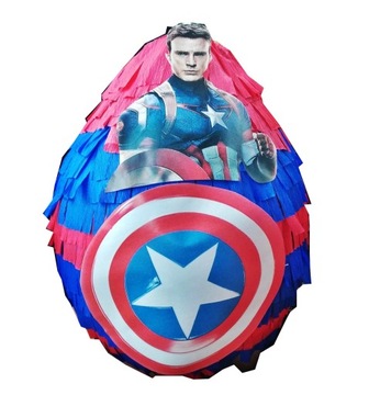 DUŻA PINIATA URODZINOWA KAPITAN AMERYKA AVENGERS X