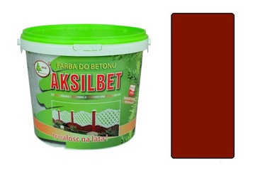 Farba do betonu fasadowa AKSILBET Wiśniowy 1L