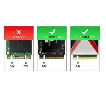 Переходник SSD M.2 NVMe NGFF M Key на PCI-e x4 x8 x16