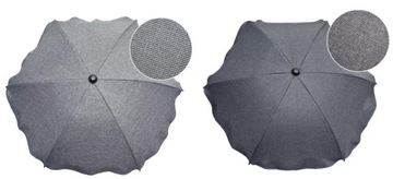PARASOLKI DO KAŻDEGO WÓZKA - MATERIAŁ LEN, MELANŻ