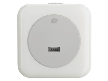 Lampka nocna ładowarka LED sensor zmierzchu