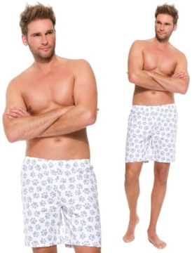 PIŻAMA BAWEŁNIANE KRÓTKIE SPODNIE DO SPANIA 4XL