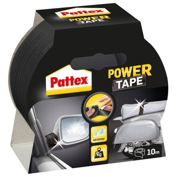 PATTEX Taśma naprawcza czarna zbrojona 48mm/10m POWER TAPE montażowa mocna