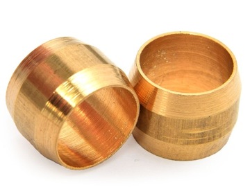 2x BARYŁKA BECZUŁKA KORALIK RURKI MIEDZIANEJ 8mm