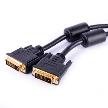 KABEL PRZEWÓD DVI DVI-D 24+1 Dual Link 1,8m JLM