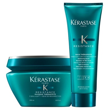 KERASTASE THERAPISTE KĄPIEL 250 MASKA 200 ODBUDOWA