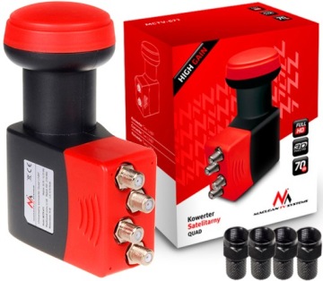 KONWERTER SAT QUAD 4K CYFROWY POLSAT CANAL+ ORANGE