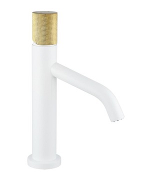 MEXEN RUMBA ONE BATERIA UMYWALKOWA BIAŁA ZŁOTA