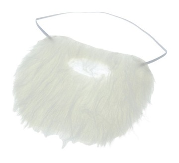 Белая Борода с усами на резинке Старик Карлик