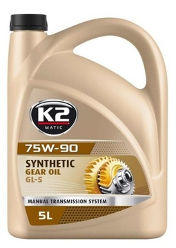 K2 75w90 GL-5 5L Olej przekładniowy syntetyczny