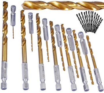 WIERTŁA DO METALU 1,5-6,5 HSS HEX BITY BIT 1/4''