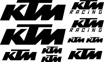 Naklejki na motocykl KTM zestaw