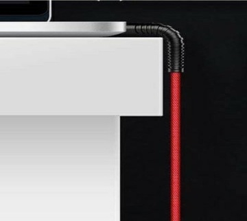Кабель Micro USB в оплетке - красный нейлон HQ 1м
