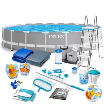Basen STELAŻOWY OGRODOWY INTEX 610x132 ZESTAW 21w1