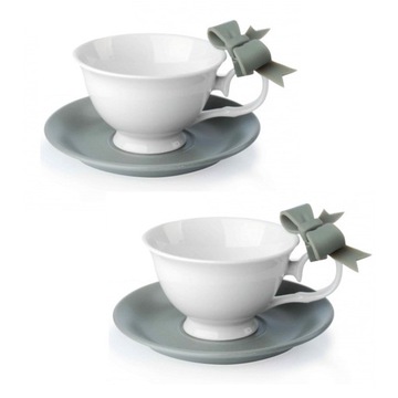 НАБОР ИЗ 2 ЧАШЕК С СОУСОМ 210МЛ СЕРЫЙ 0828