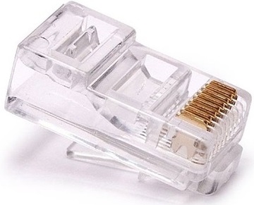 WTYK SIECIOWY KOŃCÓWKA RJ45 8P8C UTP INTERNETOWY