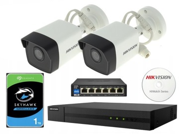 MONITORING ZESTAW 2x DS-2CD1021-I HIKVISION 2Mpx