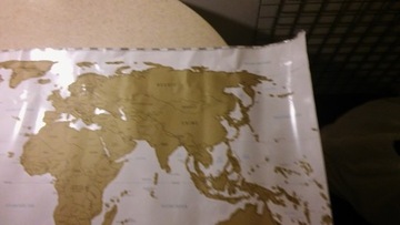 Карта мира скретч-карты на французском языке XXL G&G