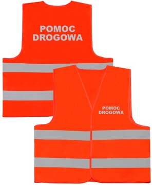 POMOC DROGOWA KAMIZELKA Z NADRUKIEM ODBLASKOWYM