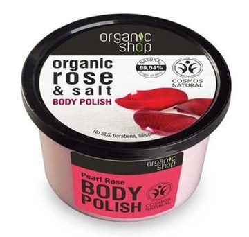 ORGANIC SHOP ПИЛИНГ ДЛЯ ТЕЛА ЖЕМЧУЖНАЯ РОЗА
