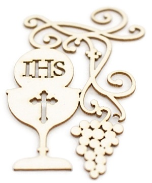 ЧАШКА С ВИНОГРАДОМ 2 шт 49 x 72 мм WT090