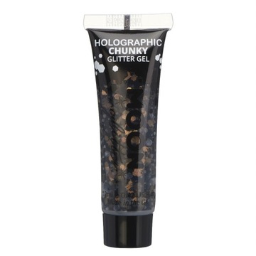Holographic Chunky Glitter Gel MOONGLOW Czarny